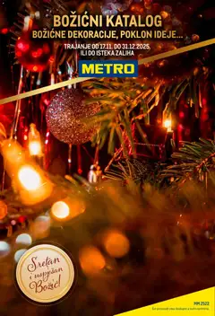 Pregled letka Božićni katalog trgovine Metro vrijedi od 17.11.2025
