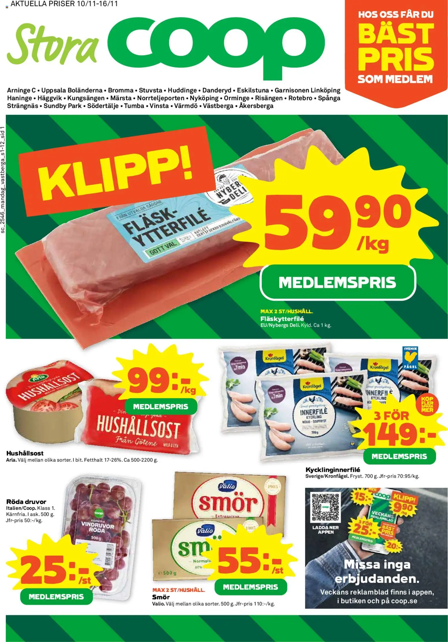 Förhandsgranska reklamblad Aktuella reklamblad Coop Forum från butik Coop Forum gäller från 10/11/2025