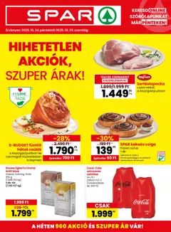 Spar - Akciós újság Spar megtekintése, amely érvényes 2025.10.24.-től