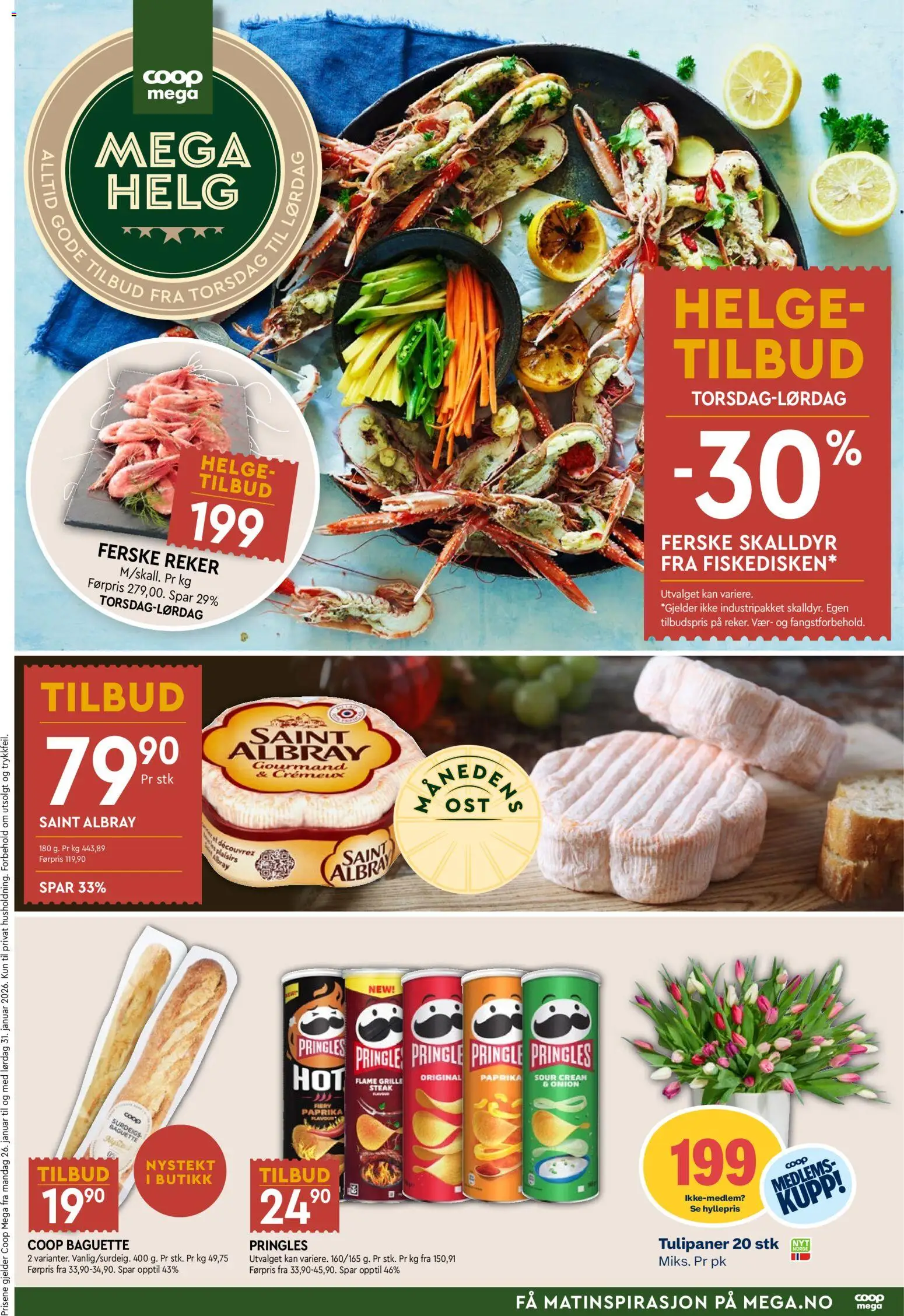 Forhåndsvis Mega Helg fra butikk Coop Mega gyldig fra 29/01/2026