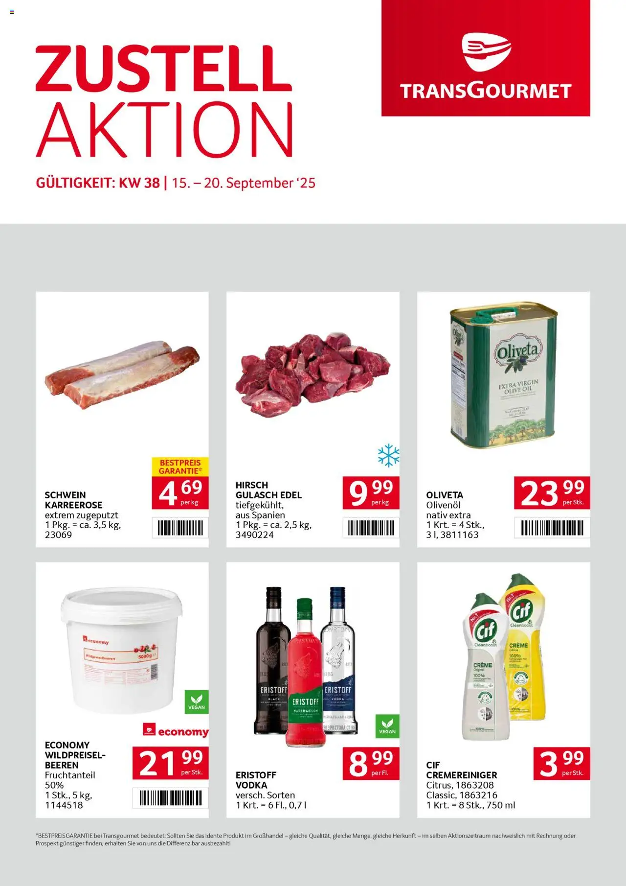  Transgourmet Zustellaktion ab (14.09.2025 - 20.09.2025) - Seite 1