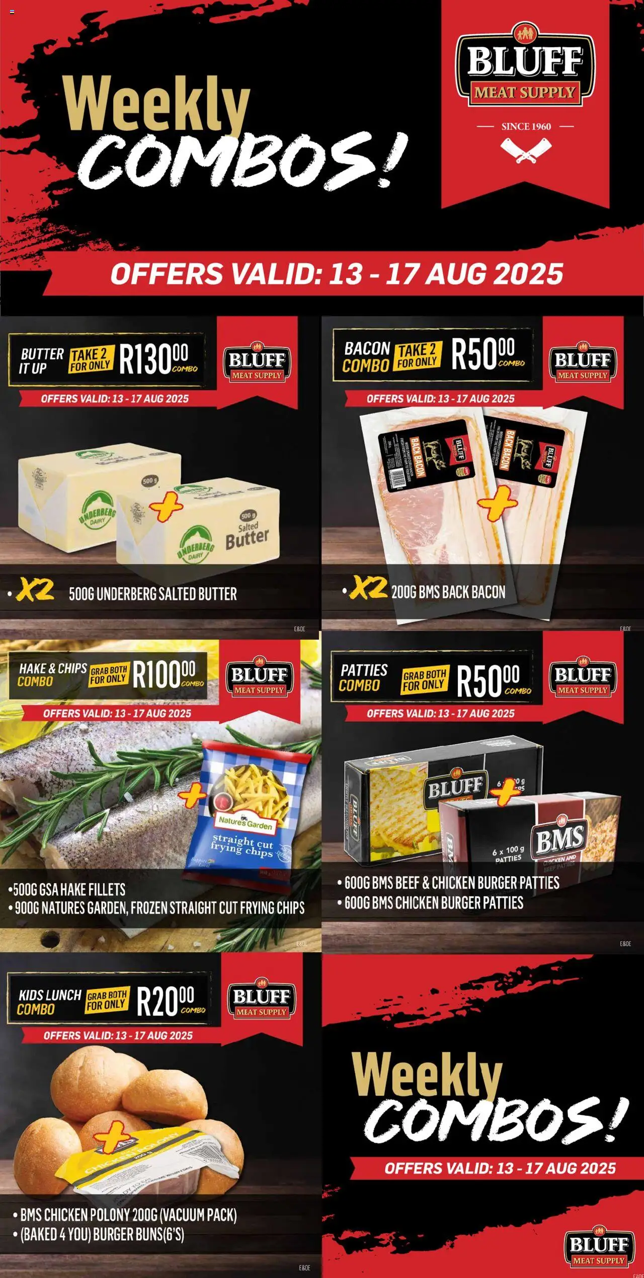 Bluff Meat Supply Weekly COMBOS! from 13/08 - 17/08/2025 > Promotions