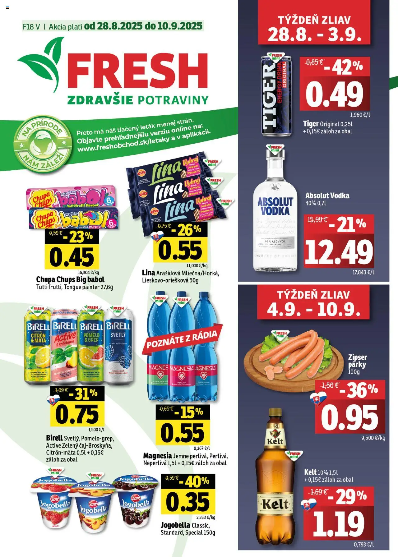 Fresh Východné Slovensko od 28.08.2025 > Potraviny online