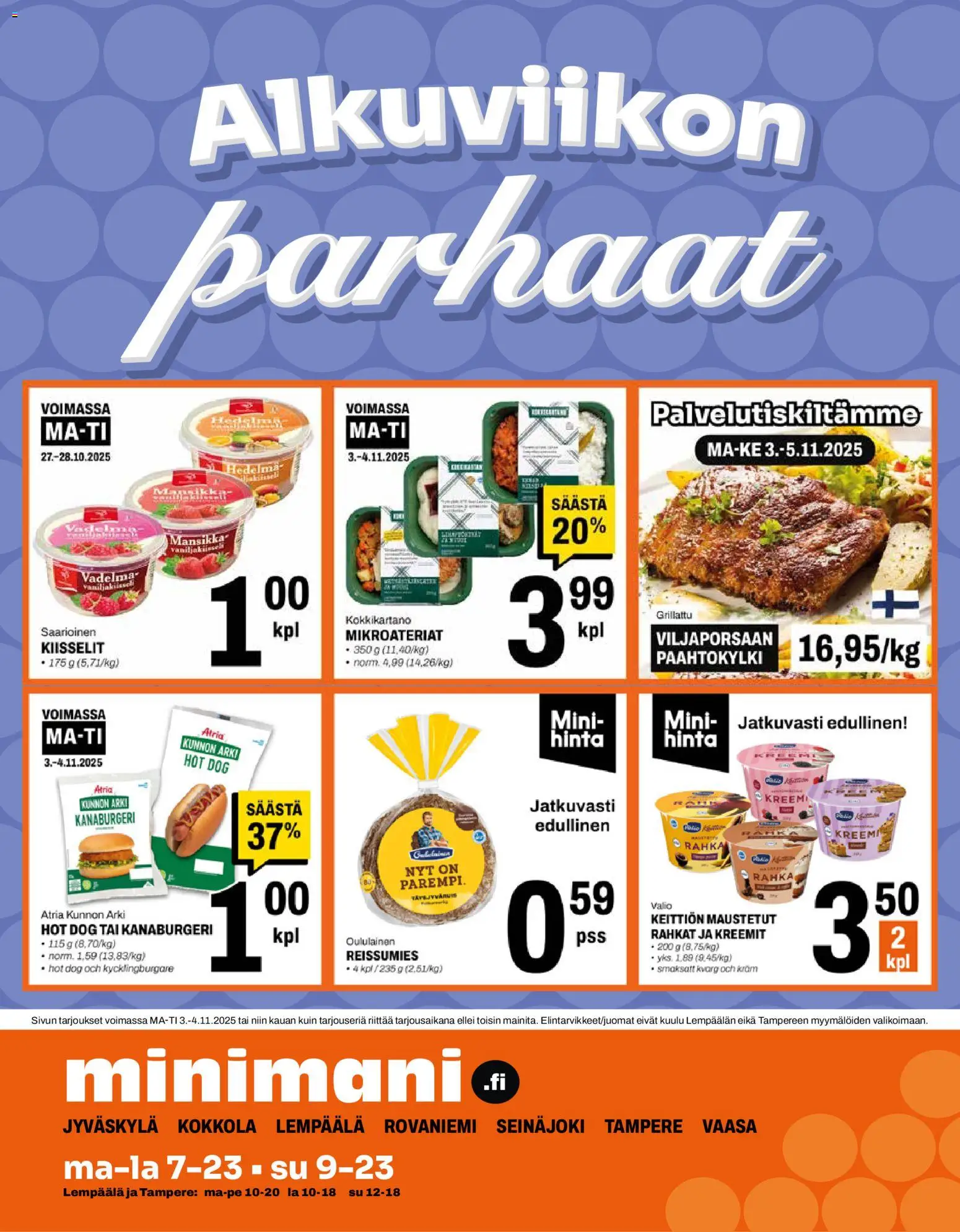 Kaupan Minimani Tarjoukset esikatselu, voimassa 03/11/2025