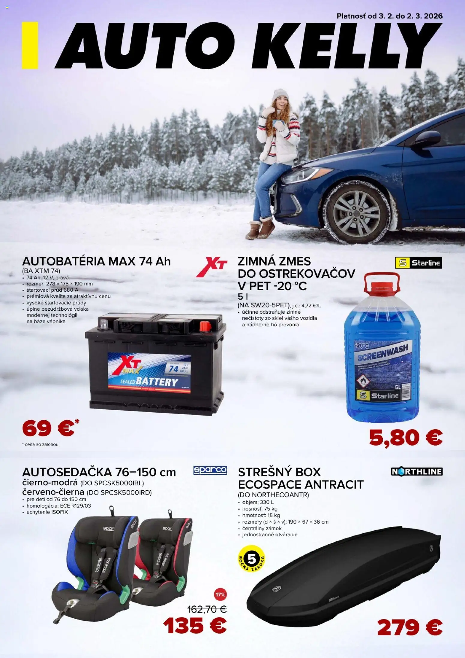 Náhľad Auto Kelly letáku platného od 03.02.2026 - Autobatéria