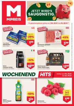 Vorschau der Angebote: MPREIS Flugblatt gültig ab 22.01.2026
