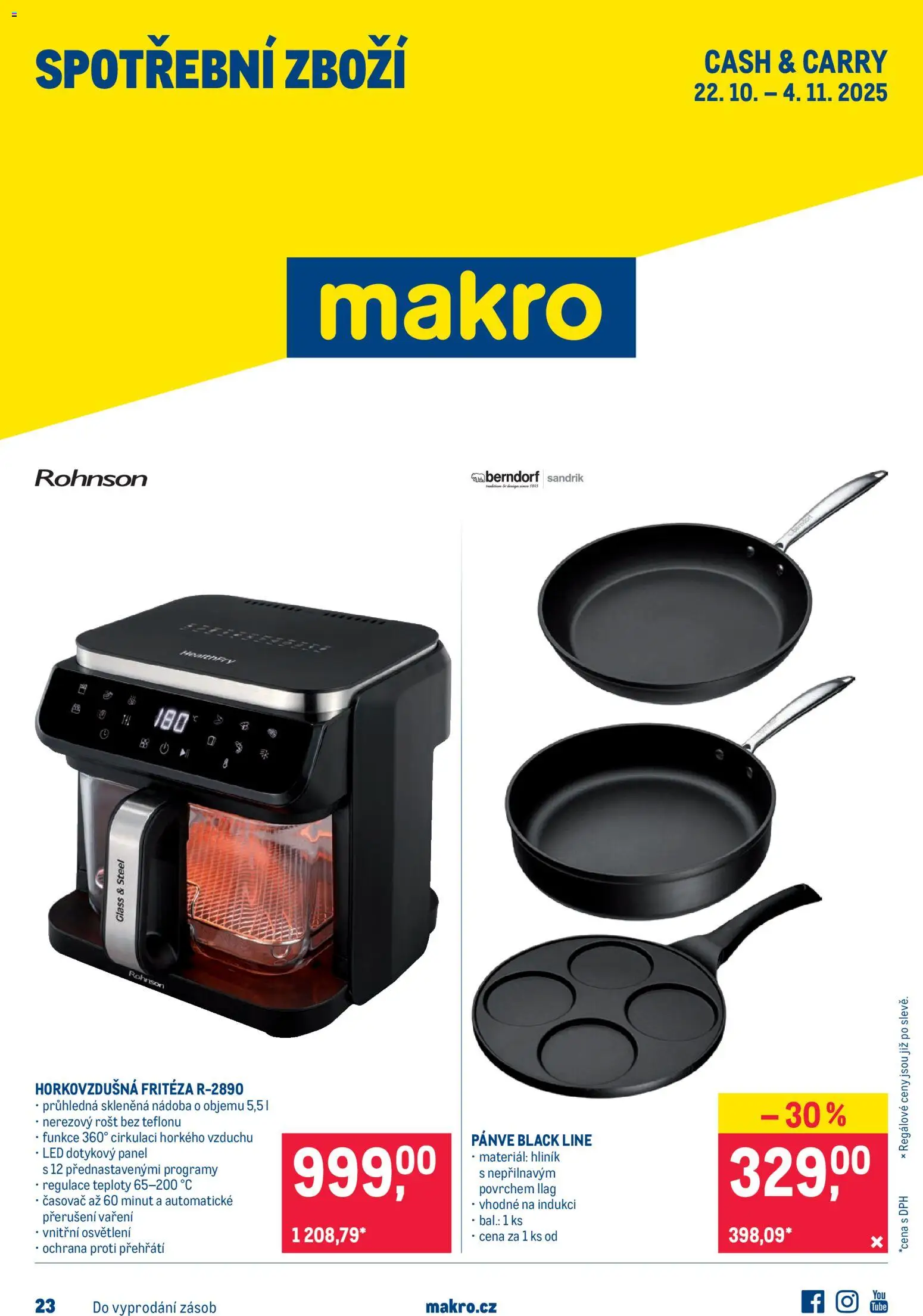  Makro Leták - Spotřební zboží od 22.10.2025 - Akce Makro