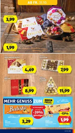 Hofer AT - Akciós újság Hofer AT megtekintése, amely érvényes 2025.10.31.-től | Oldal: 13