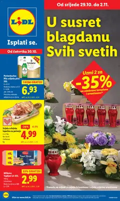 Pregled letka Super ponuda trgovine Lidl vrijedi od 29.10.2025