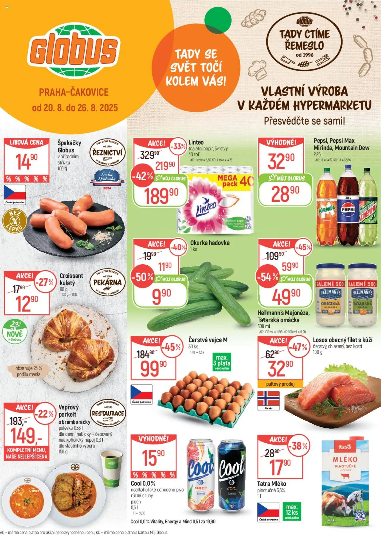  Globus leták od 20.08.2025 >> Akční nabídka "Leták"