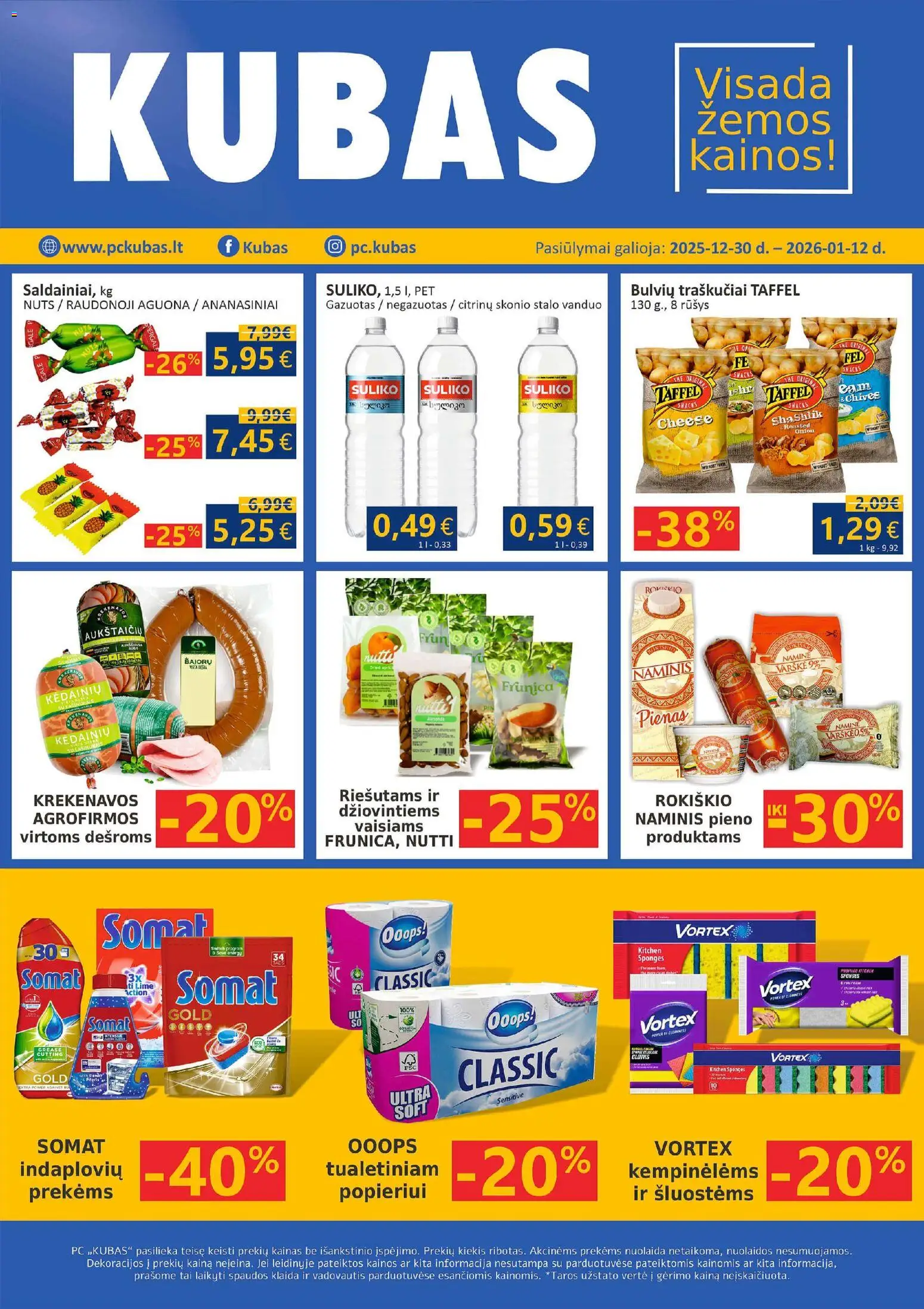 Kubas parduotuvės leidinio Leidinys galiojančio nuo 2025.12.30 peržiūra