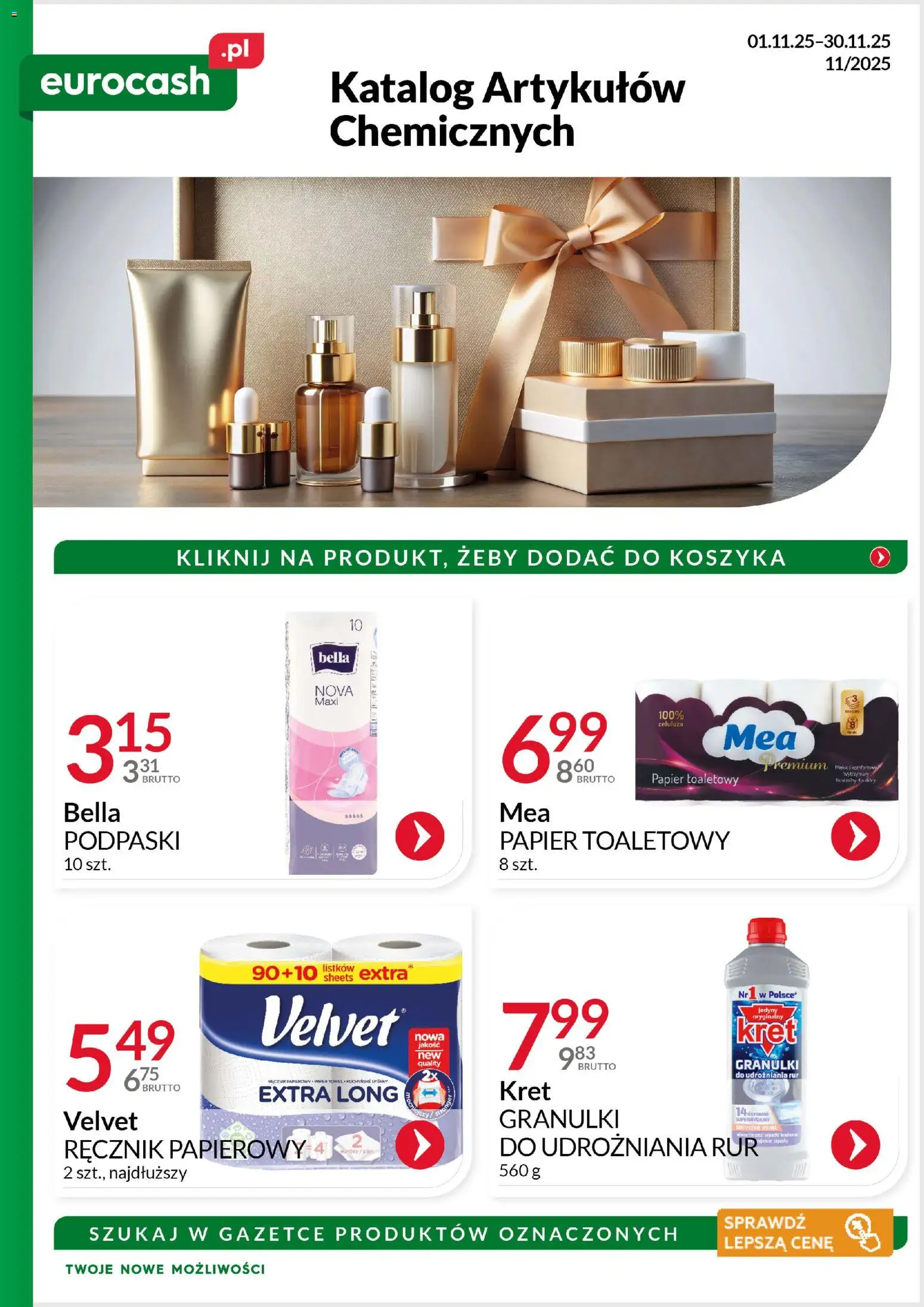 Pogląd gazetki "Katalog Artykułów Chemicznych" ze sklepu Eurocash ważnej od 01.11.2025
