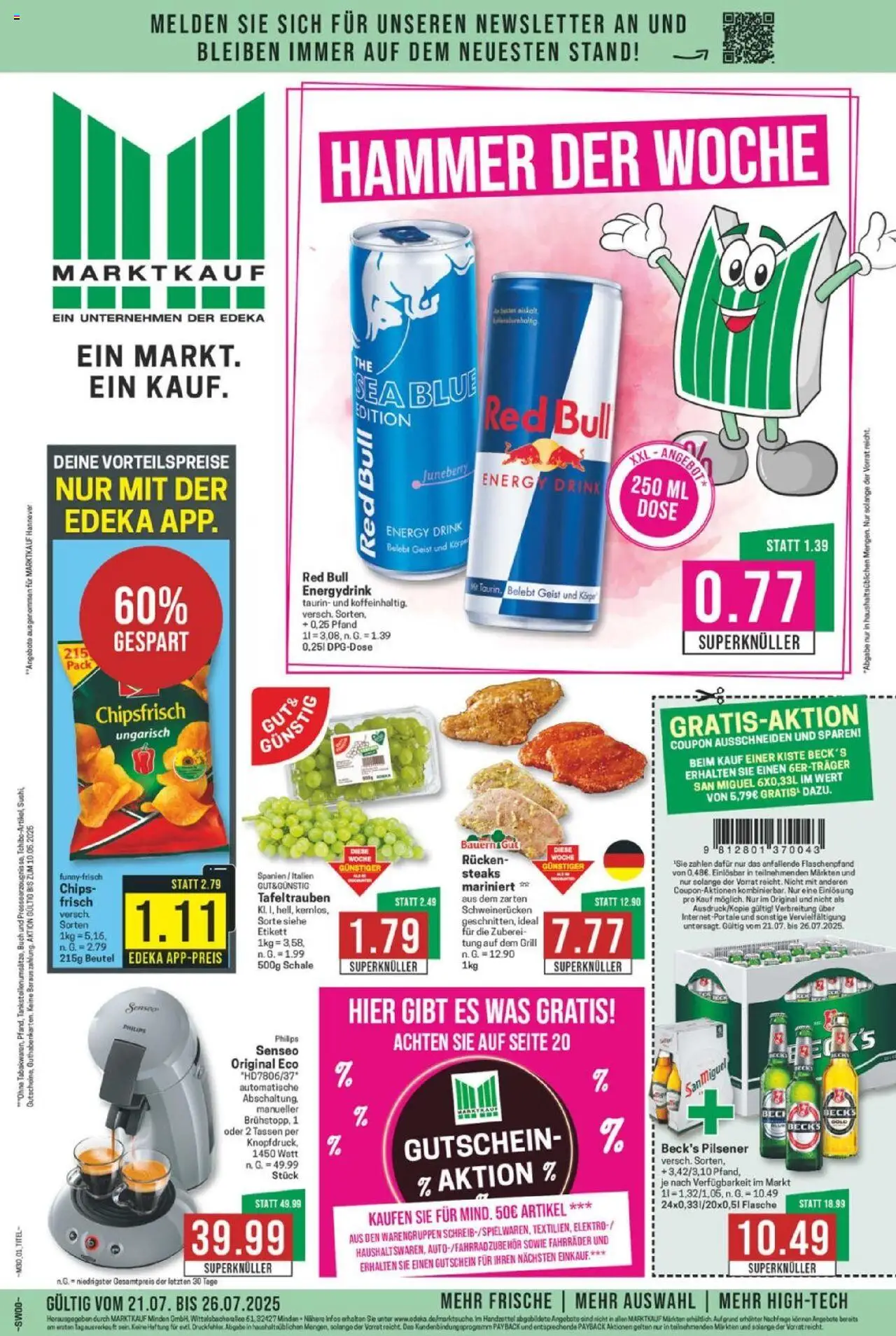 MARKTKAUF Prospekt ab Montag 21.07.2025 > Prospekt