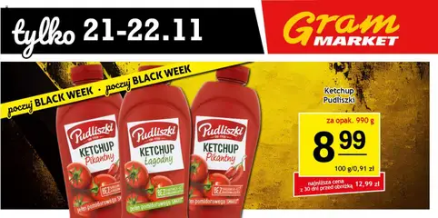 Pogląd gazetki "Black Friday" ze sklepu Gram Market ważnej od 21.11.2025