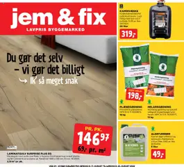Eksempel på tilbudsavis Tilbudsavis fra butik Jem & fix gyldig fra 17/08/2025