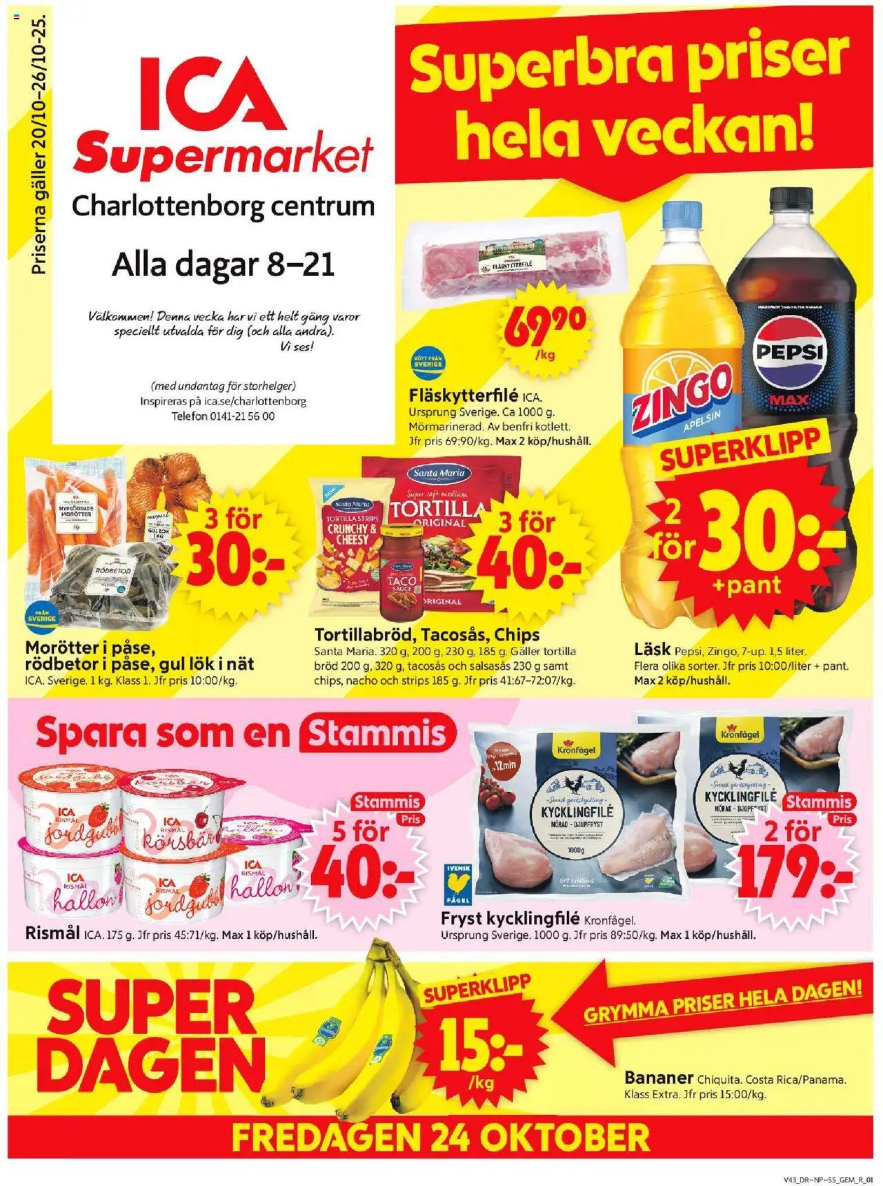 Motala är giltig 20/10 2025 > Veckans Erbjudanden gäller från 20/10/2025 till 26/10/2025 sidnummer 1