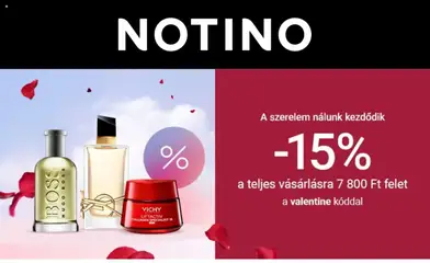 Ajánlatok - Notino megtekintése, amely érvényes 2026.01.29.-től