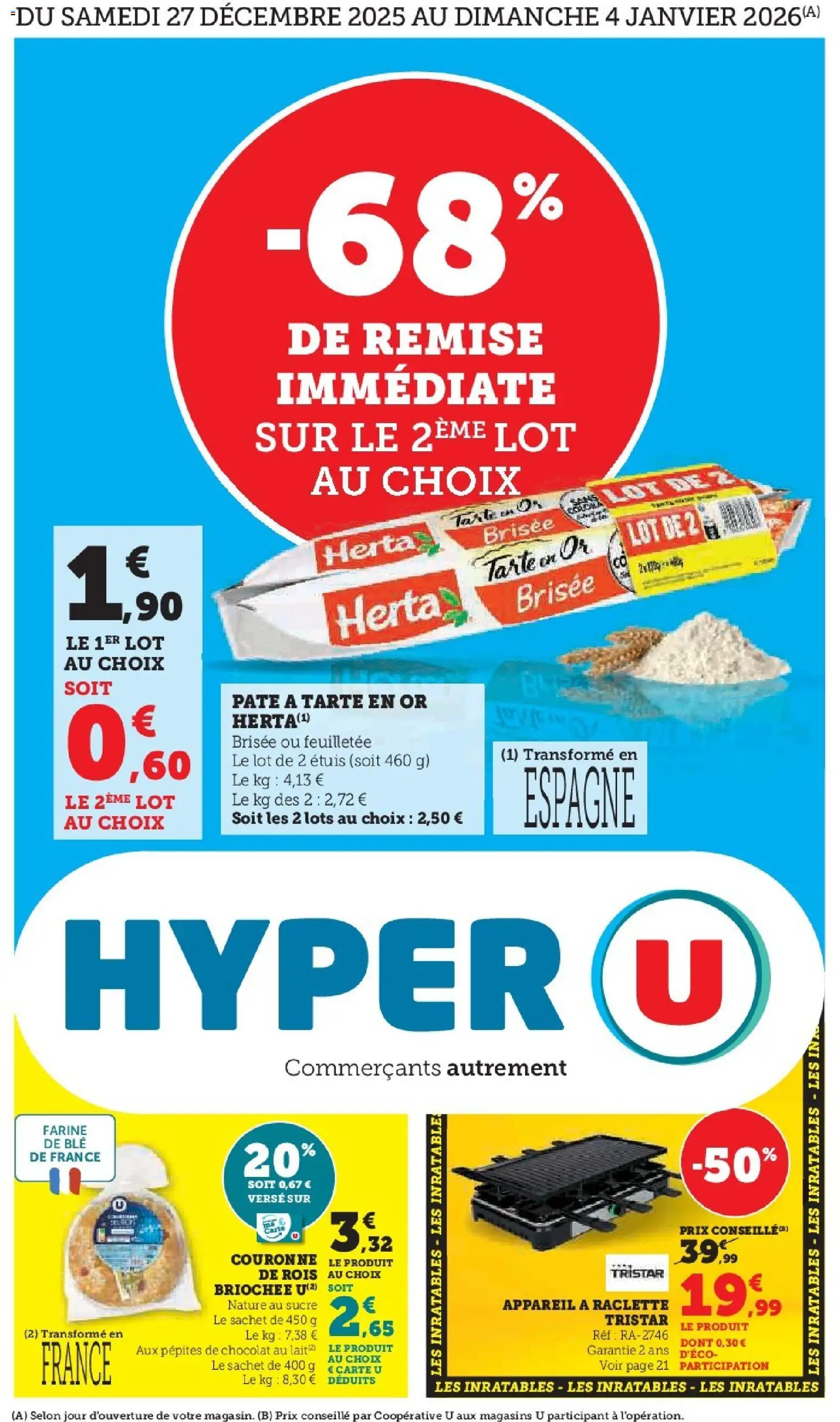 Prévisualisation de Catalogue du magasin Hyper U formulaire valide 27/12/2025