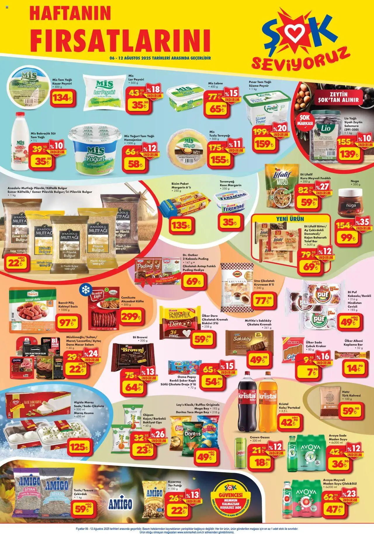 Şok Market katalog 06 Ağustos 2025 - Aktüel ürünler - Sayfa numarası 1