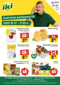 IKI parduotuvės leidinio Leidinys -Specialūs pasiūlymai IKI parduotuvės klientams galiojančio nuo 2025.10.27 peržiūra
