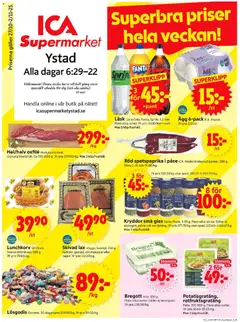 Förhandsgranska reklamblad Ystad från butik ICA Supermarket gäller från 27/10/2025