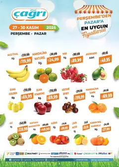 Çağrı Market Manav Katalog 27.11.2025 - Broşürünün önizlemesi