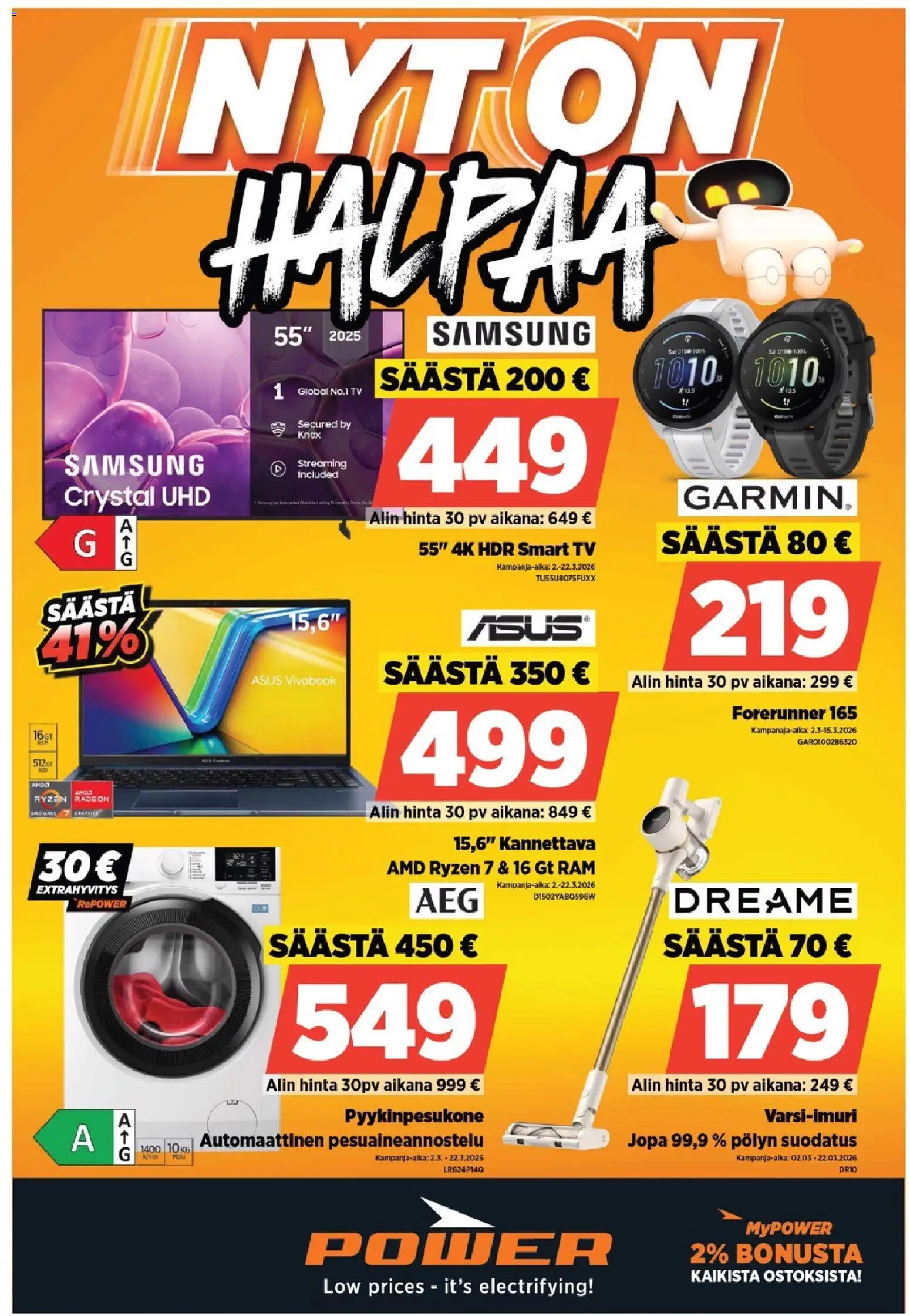 Kaupan Power Power tarjoukset esikatselu, voimassa 09/03/2026