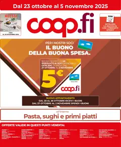 Anteprima dell'opuscolo Volantino Firenze dal negozio COOP valido da 23/10/2025