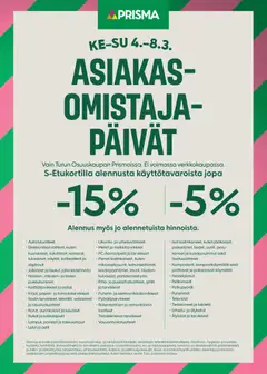 Kaupan Prisma Prisma tarjoukset - AO-päivät esikatselu, voimassa 04/03/2026