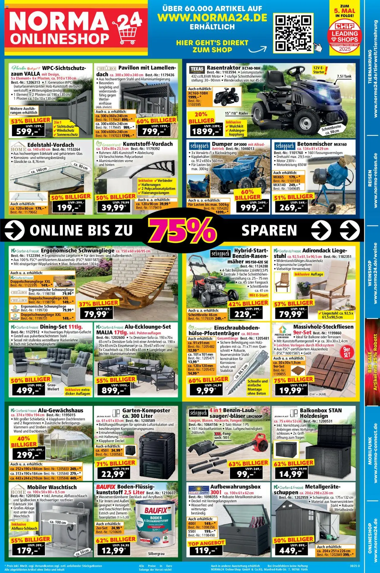 NORMA Prospekt ab 15.09.2025 > Onlineshop + nächste Woche