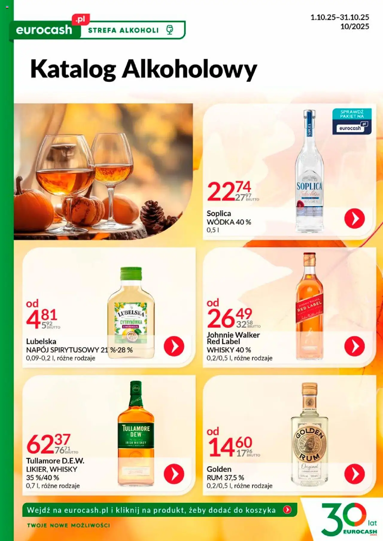 Eurocash Katalog Alkoholowy od 01.10.2025 - Nowa Gazetka - Numer strony 1
