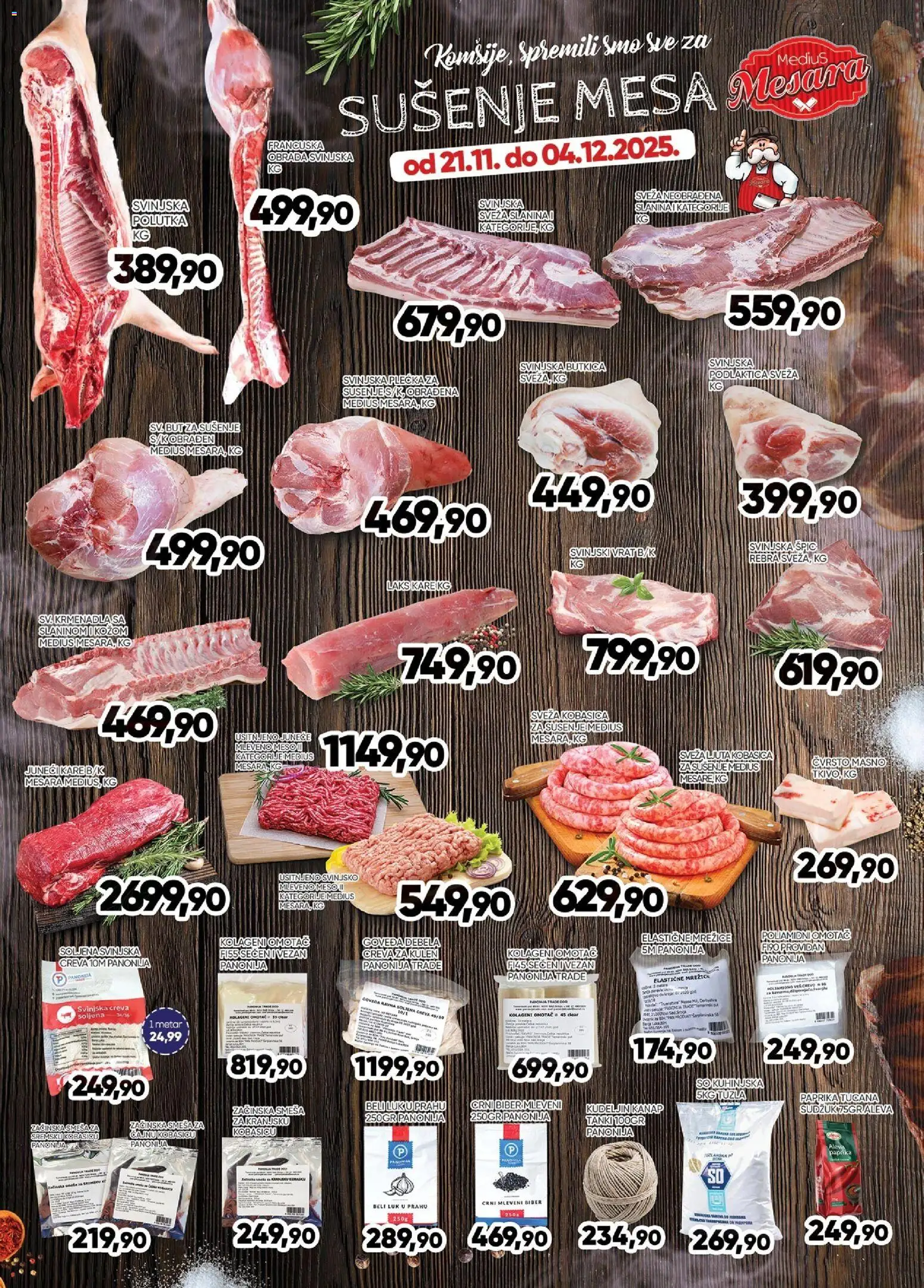 Pregled Medius kataloga - važi od 21.11.2025