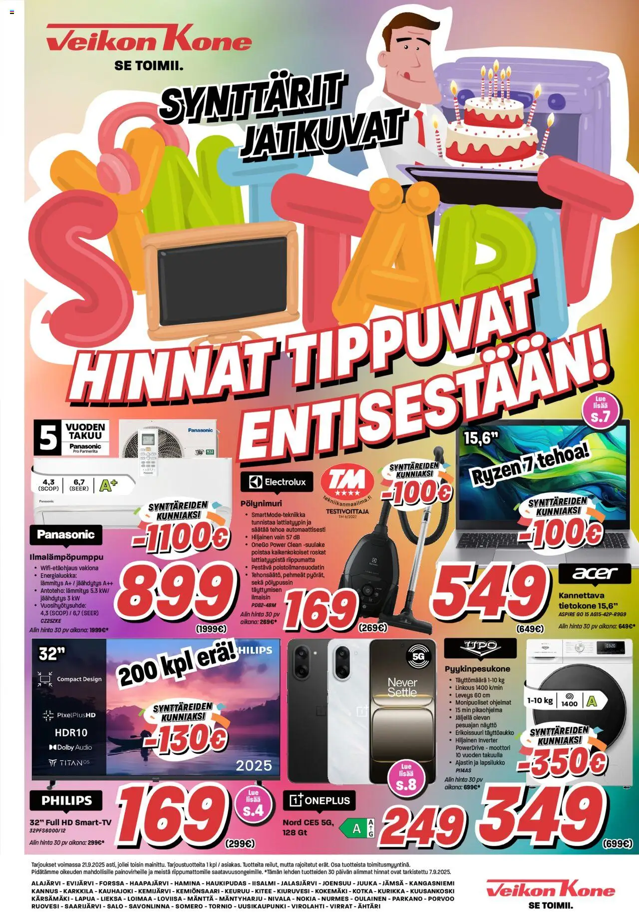 Veikon Kone-kaupan Verkkolehti - Veikon Kone voimassa 08/09/2025 - Sivulla 1