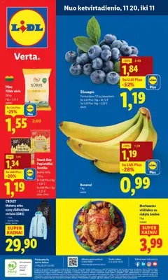LIDL parduotuvės leidinio Leidinys galiojančio nuo 2025.11.20 peržiūra