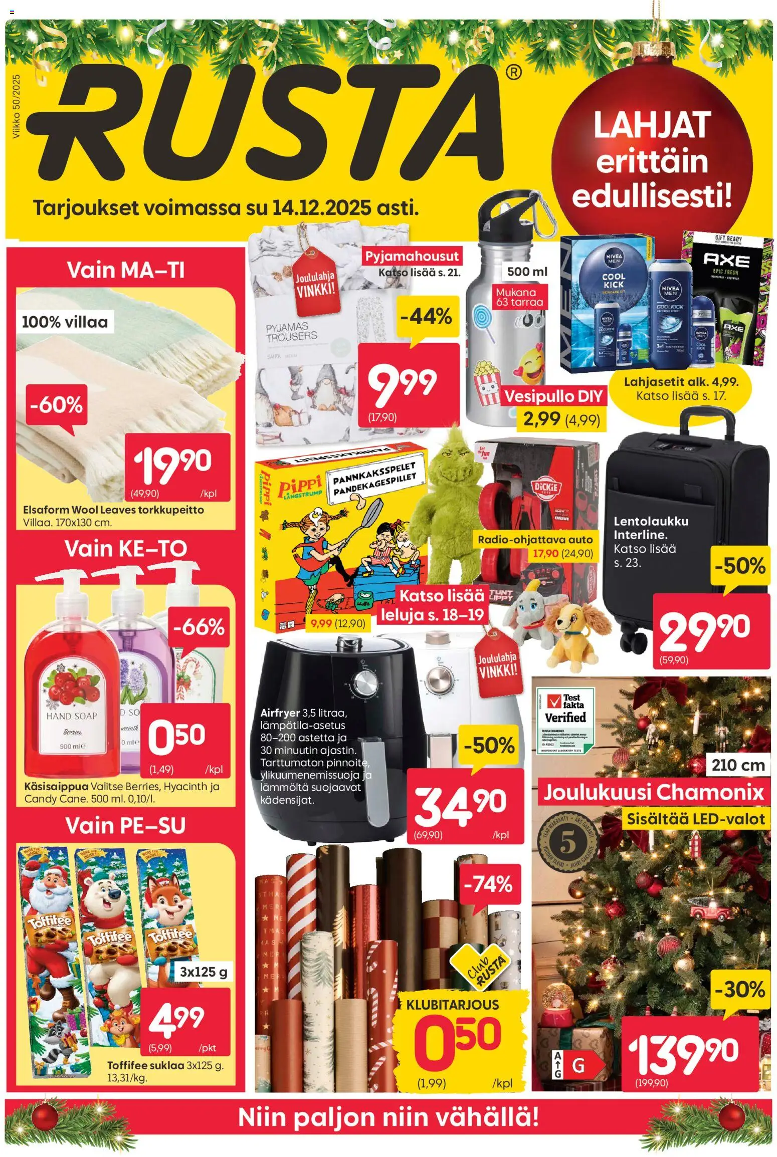 Kaupan Rusta Tarjoukset esikatselu, voimassa 08/12/2025