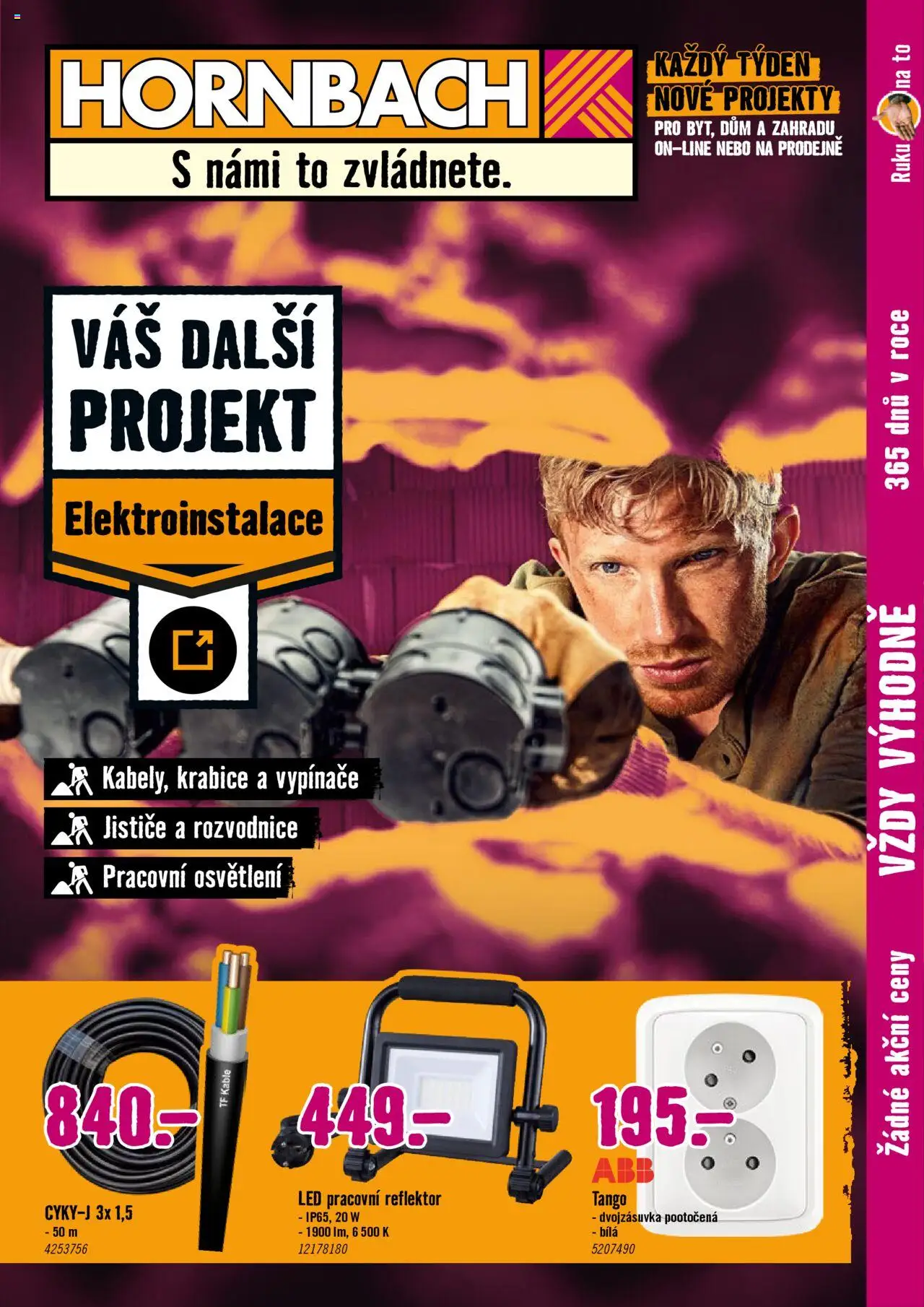  HORNBACH Leták - Elektroinstalace (10.09.2025 - 24.09.2025)