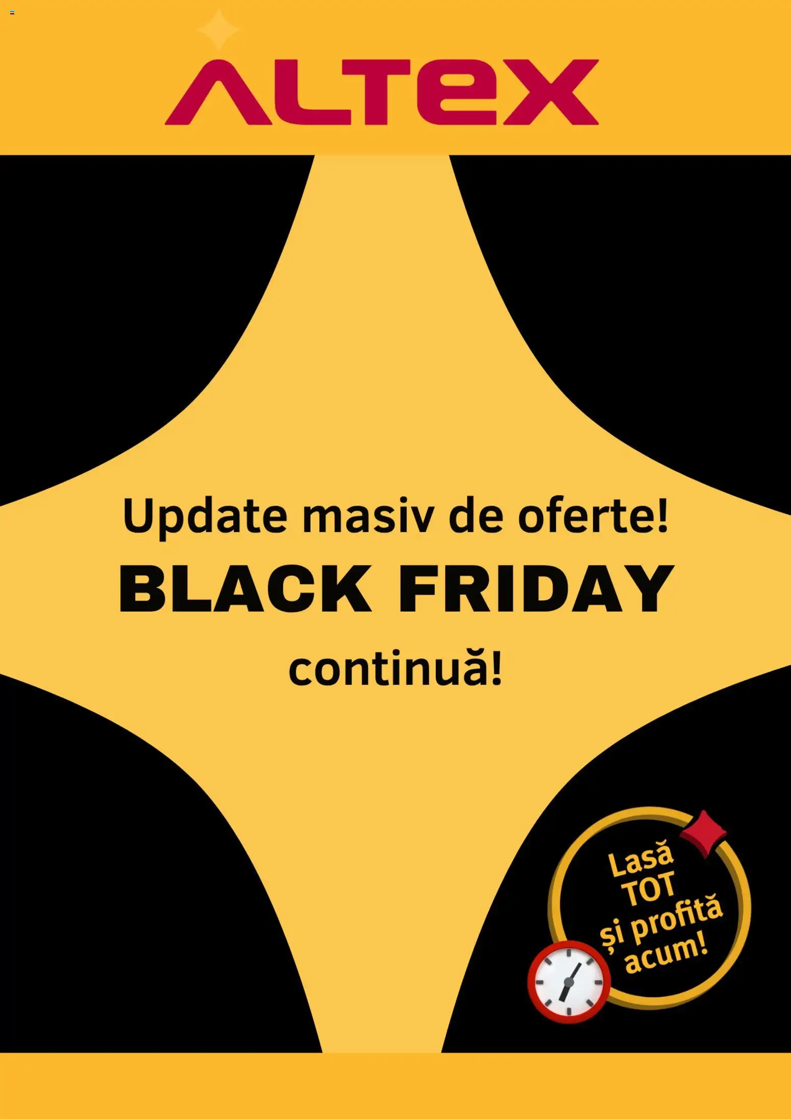 Previzualizarea de cataloage: Altex Black Friday valabil de la 13.11.2025