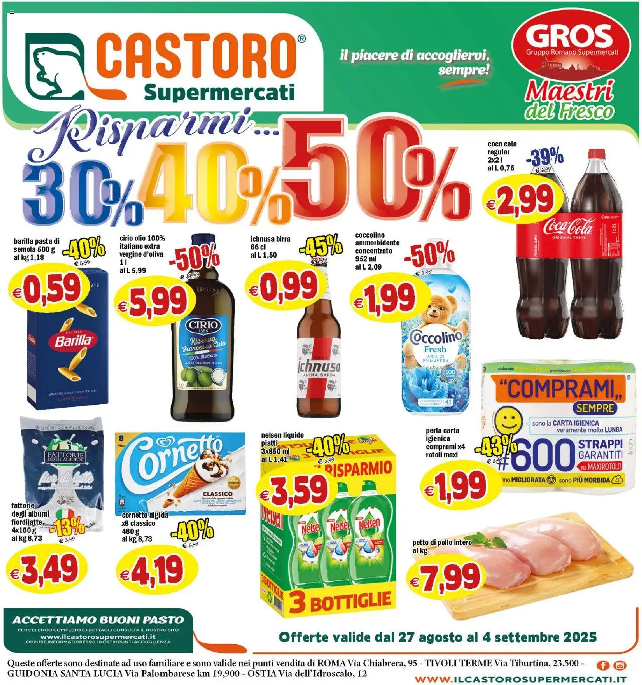 Volantino Il Castoro valido da 27/08/2025 numero di pagina 1
