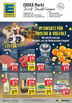 Vorschau von dem Prospekt des Geschäftes Edeka, gültig ab dem 22.12.2025