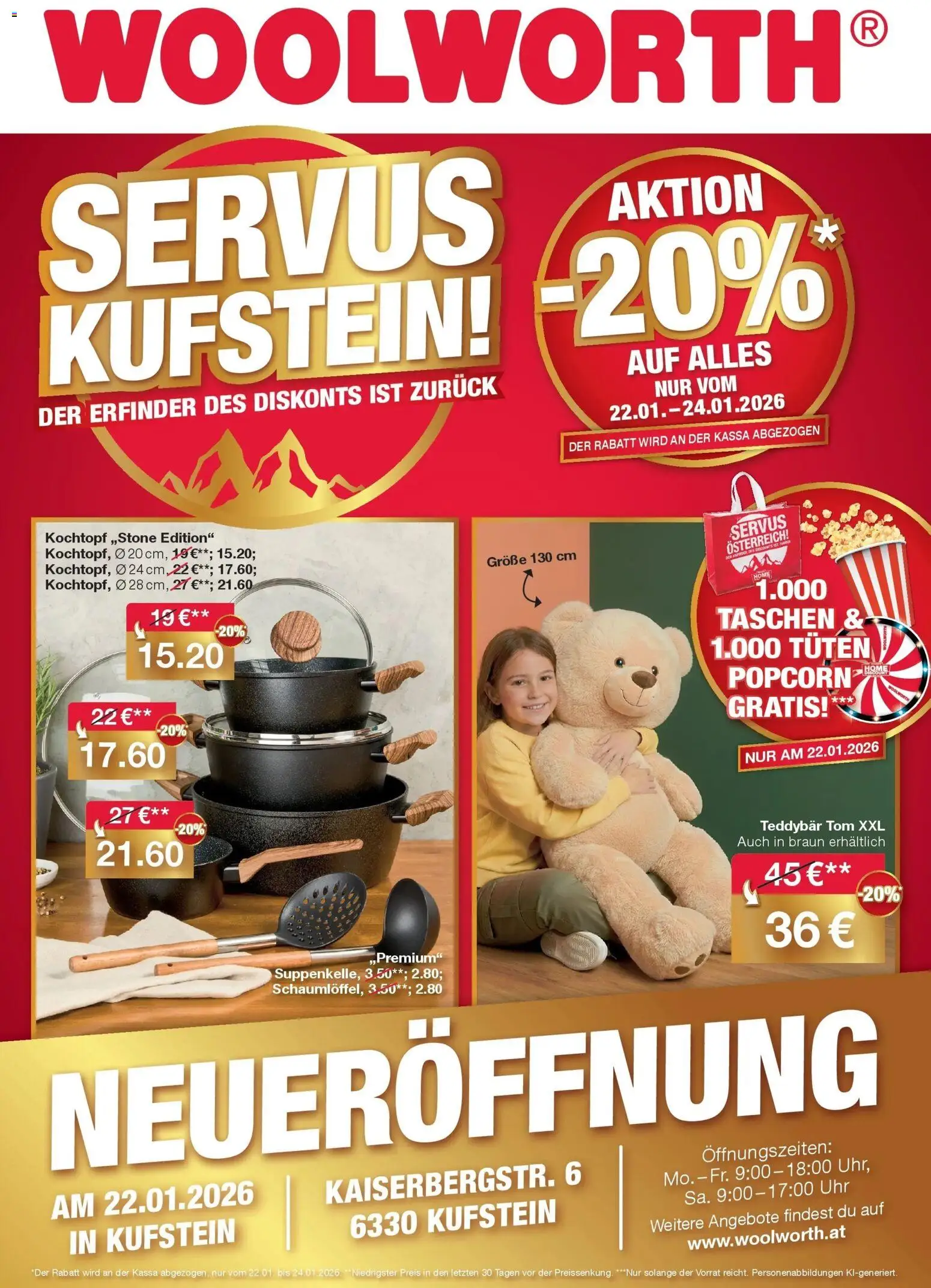Vorschau der Angebote: Woolworth Servus Kufstein! gültig ab 22.01.2026