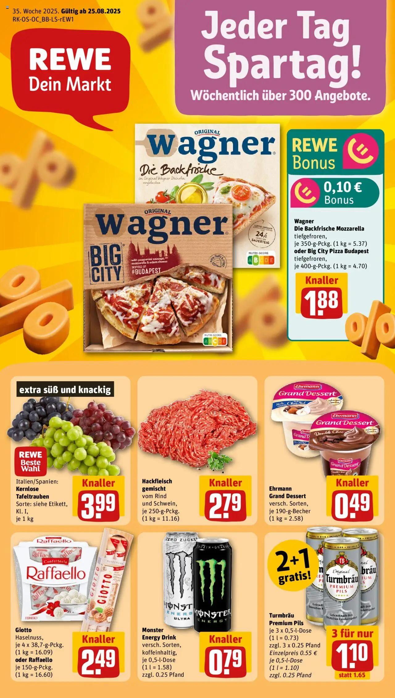 REWE Prospekt ab 25.08.2025 nächste Woche - Prospekt