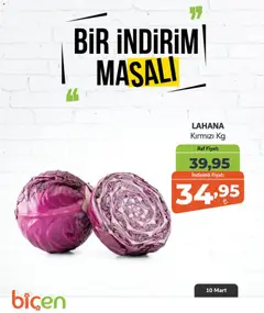 Biçen Market Biçen Market - Bir İndirim MaSalı - sebze 10.03.2026 - Broşürünün önizlemesi