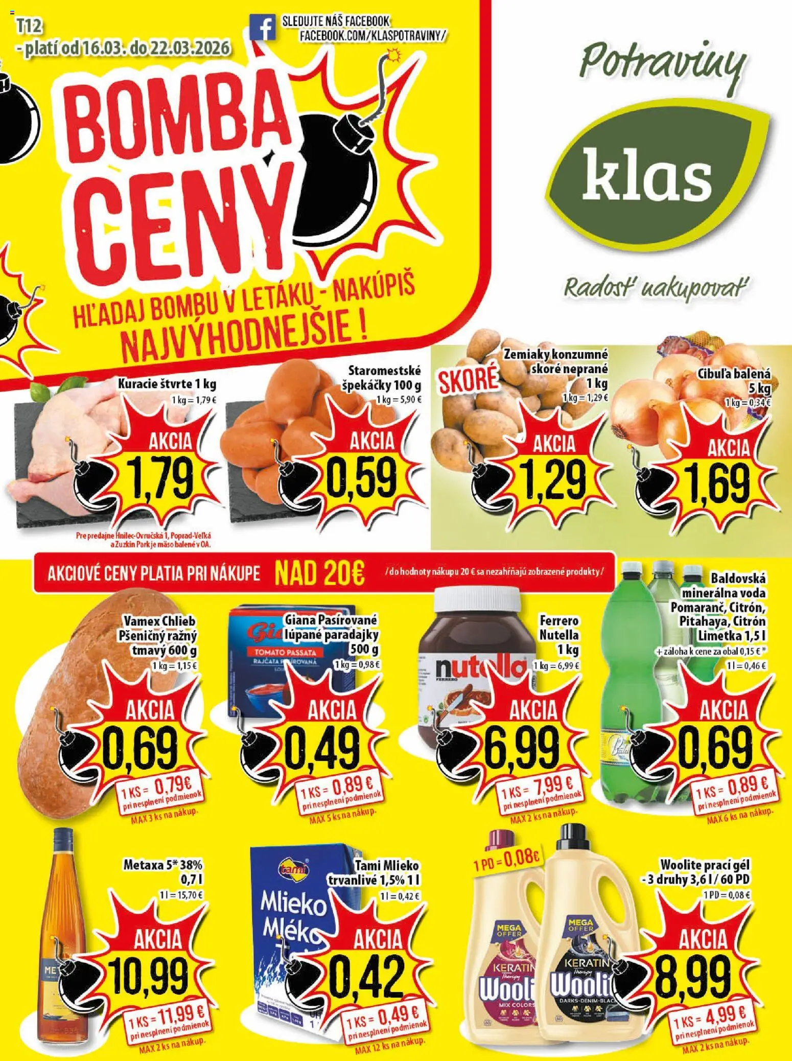 Náhľad Klas letáku platného od 16.03.2026