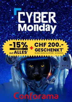 Vorschau des Merkblatts Aktionen Cyber Monday vom Shop Conforama gültig von 01.12.2025 bis 01.12.2025