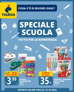 Anteprima dell'opuscolo Volantino Scuola dal negozio Tigros valido da 19/08/2025