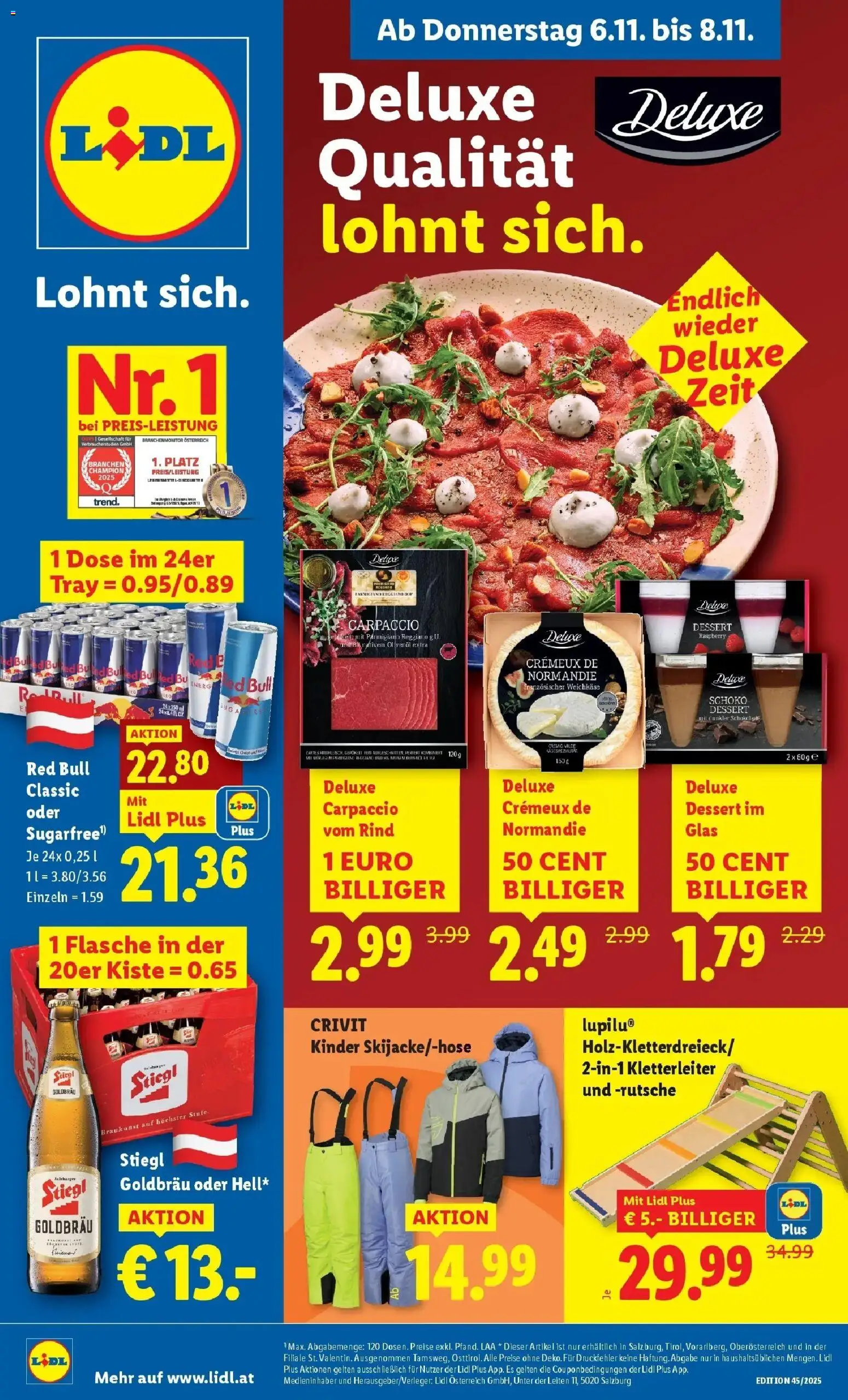 Vorschau der Angebote: Lidl Jenbach, Eferding, Dornbirn gültig ab 06.11.2025