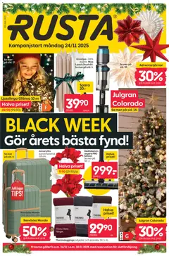 Förhandsgranska reklamblad Black Friday från butik Rusta gäller från 24/11/2025