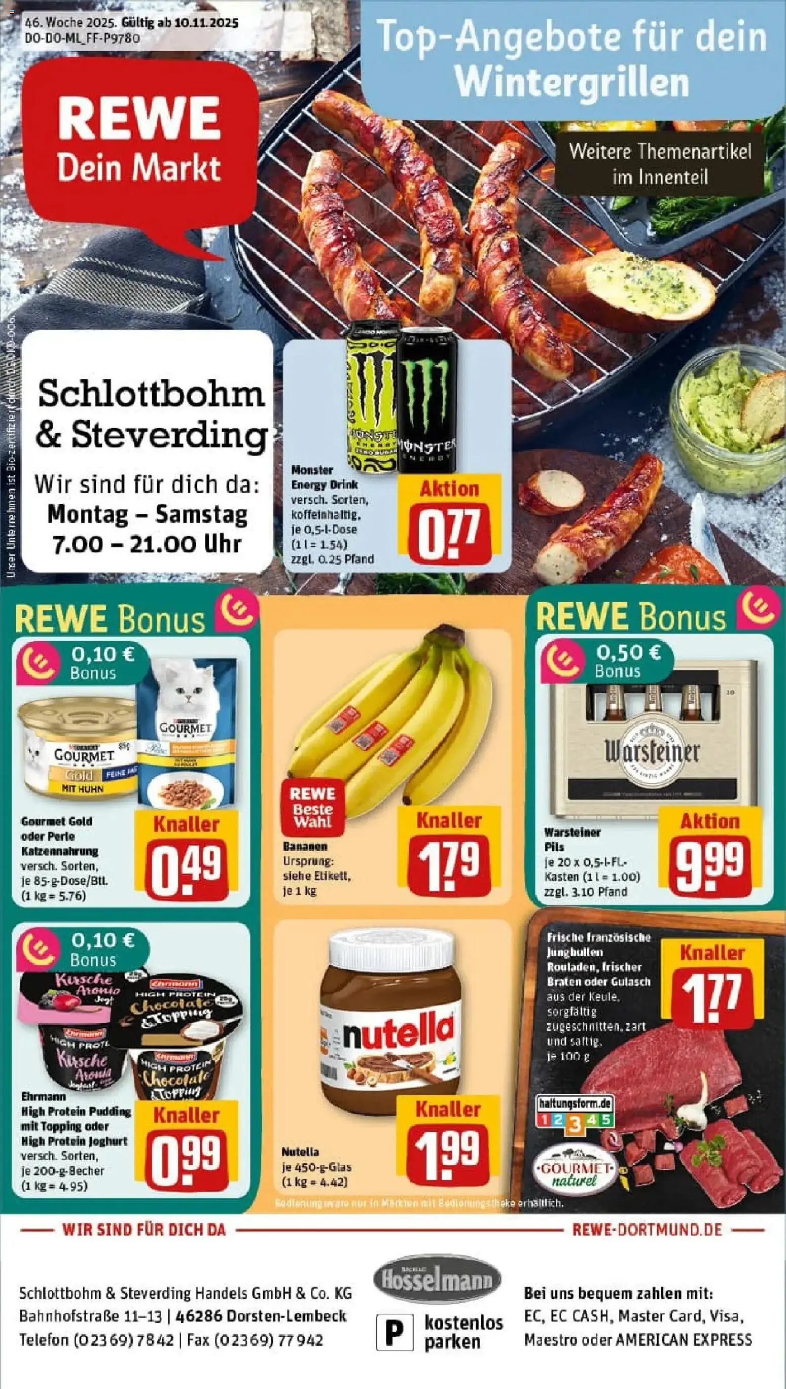 Vorschau von dem Prospekt des Geschäftes Rewe, gültig ab dem 09.11.2025