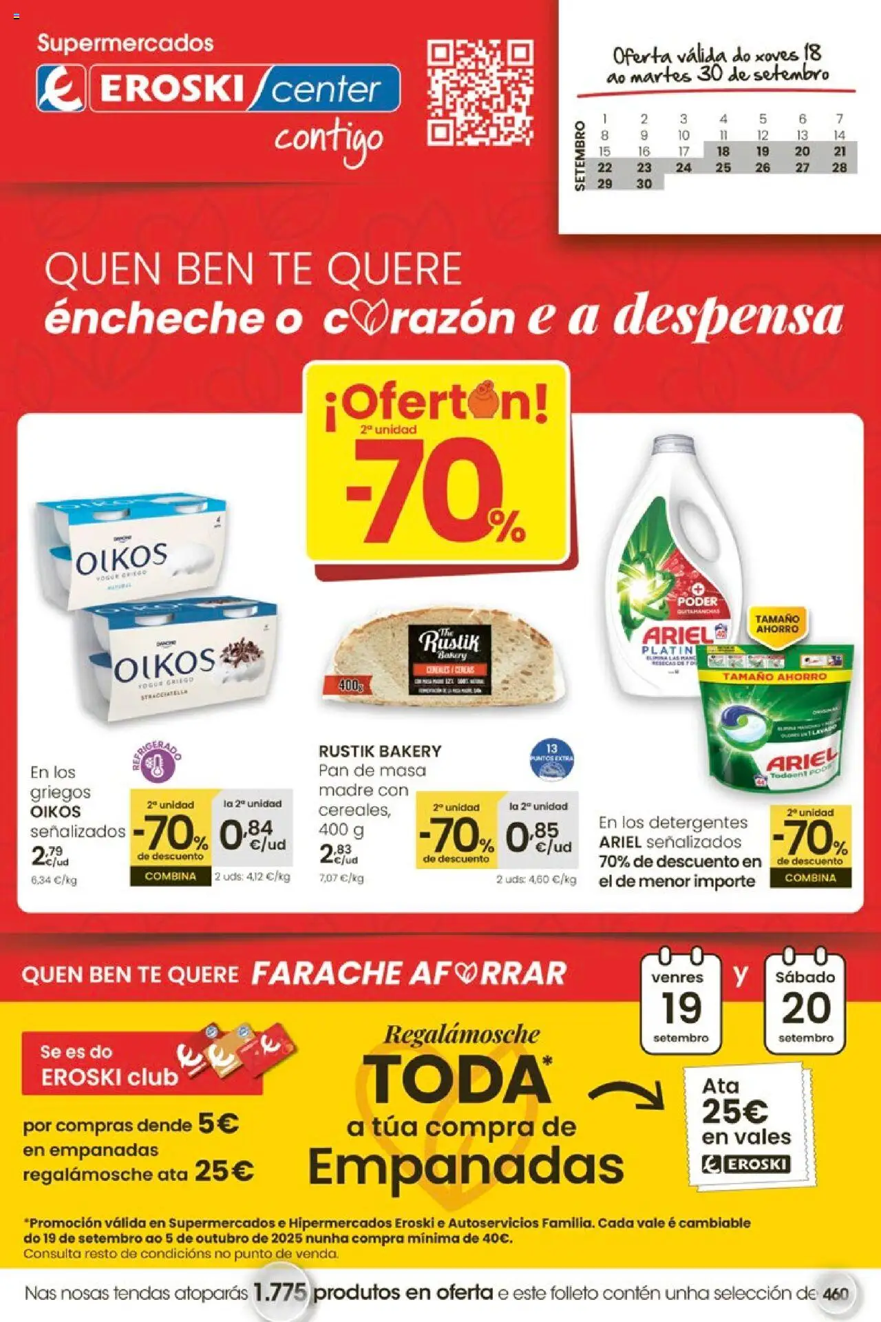 Folleto Eroski del 18/09/2025 - 30/09/2025 > Ofertón Center