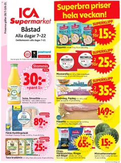 Förhandsgranska reklamblad Båstad från butik ICA Supermarket gäller från 28/07/2025